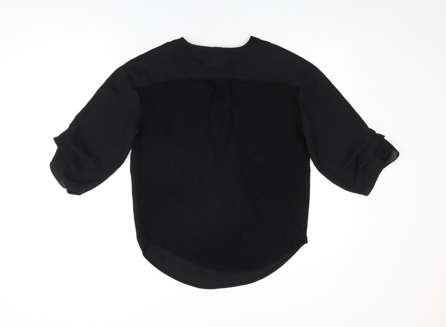 Womens UK Size S Christian Siriano Black Basic Blouse