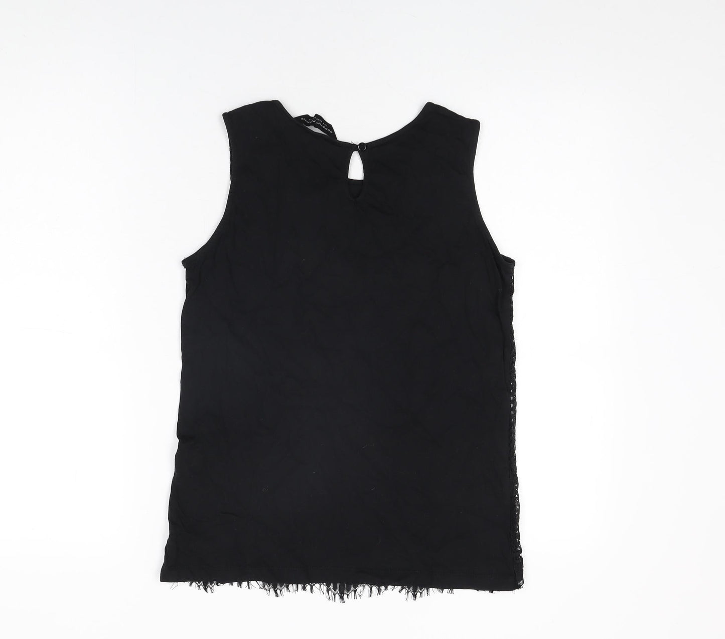 Womens UK Size 12 Dorothy Perkins Black Basic T-Shirt