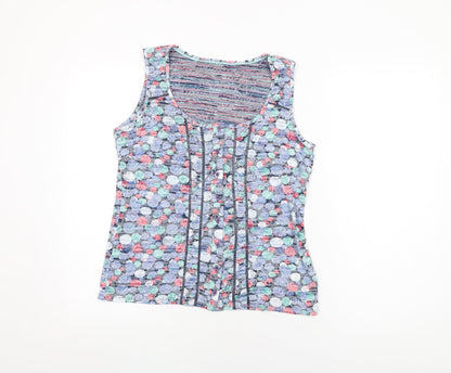 Womens UK Size 12 Per Una Grey Basic Button-Up