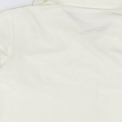 Womens UK Size 16 BM Collection Ivory Basic Button-Up