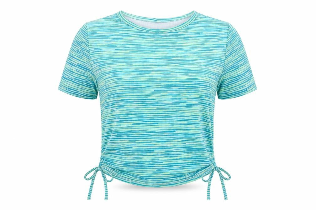 Womens UK Size 12 ASOS Green Cropped T-Shirt