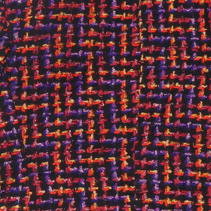 J.Taylor Womens Black Geometric Jacket Blazer Size 16 Button