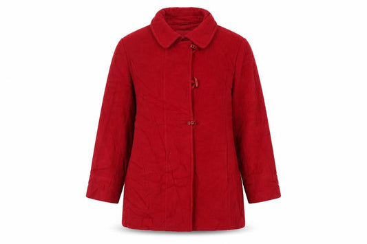 Womens UK Size 20 EWM Red Pea Coat