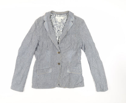 Womens UK Size 10 H&M Blue Jacket