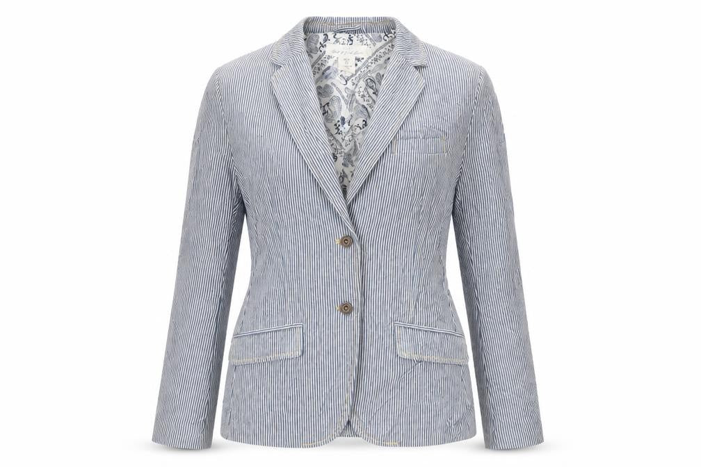 Womens UK Size 10 H&M Blue Jacket