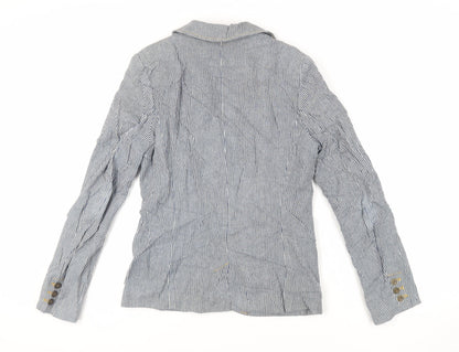 Womens UK Size 10 H&M Blue Jacket