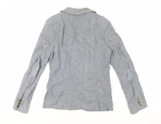Womens UK Size 10 H&M Blue Jacket