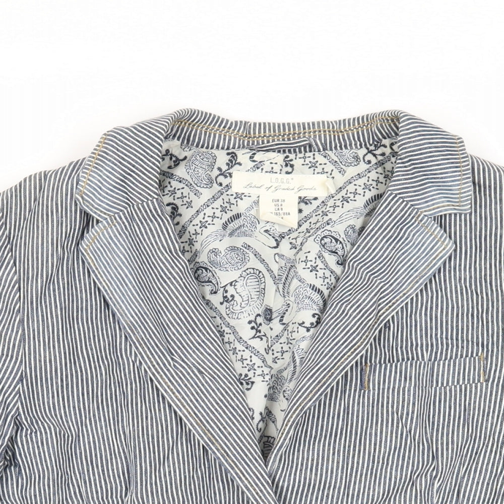 Womens UK Size 10 H&M Blue Jacket