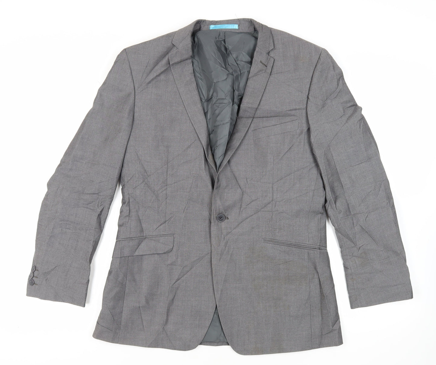 Mens UK Size 40 Burton Regular Grey Suit Jacket