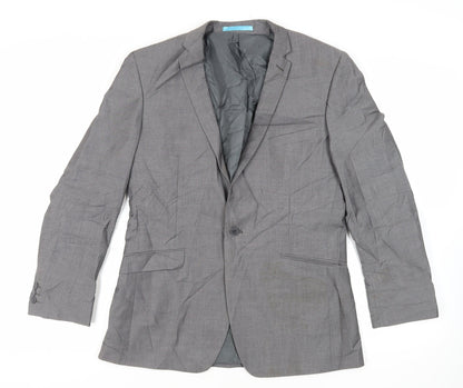 Mens UK Size 40 Burton Regular Grey Suit Jacket