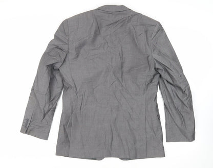 Mens UK Size 40 Burton Regular Grey Suit Jacket