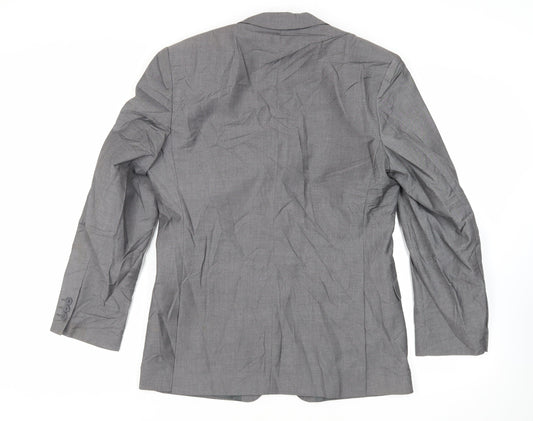 Mens UK Size 40 Burton Regular Grey Suit Jacket