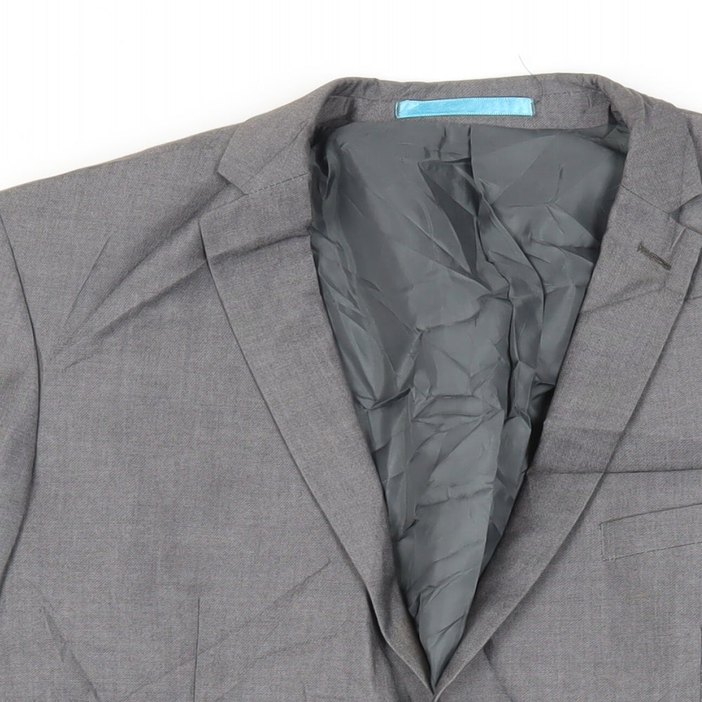 Mens UK Size 40 Burton Regular Grey Suit Jacket