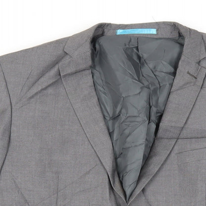 Mens UK Size 40 Burton Regular Grey Suit Jacket