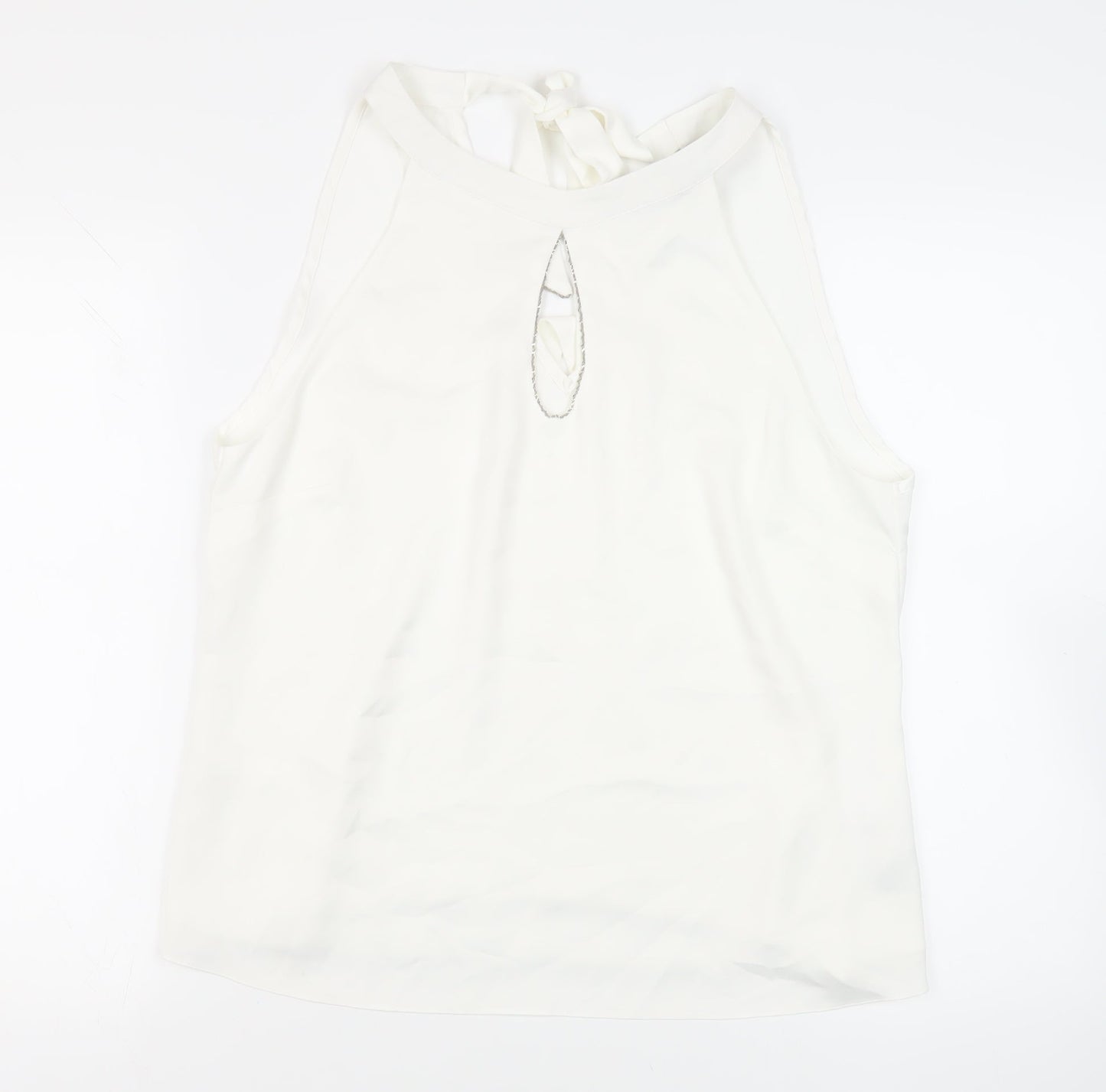 Womens UK Size 16 Dorothy Perkins White Basic Blouse
