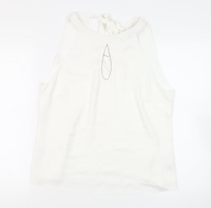 Womens UK Size 16 Dorothy Perkins White Basic Blouse