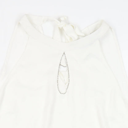 Womens UK Size 16 Dorothy Perkins White Basic Blouse