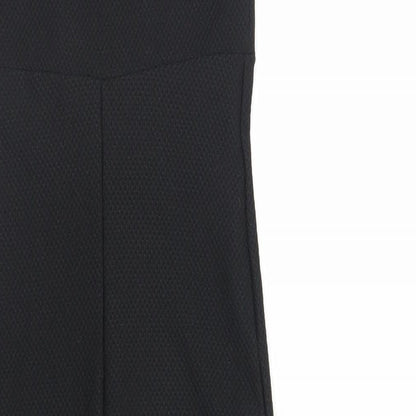 Miss Selfridge Womens Black Polyester Bodycon Size 10 Sweetheart Pullover