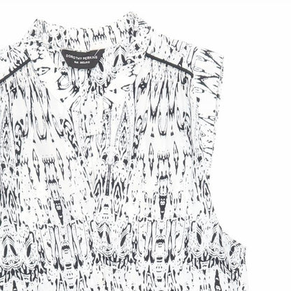 Womens UK Size 8 Dorothy Perkins White Basic Blouse