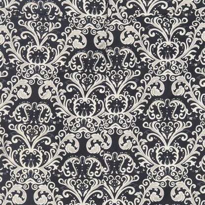 Marks and Spencer Womens Black Paisley Polyester A-Line Skirt Size 10 Zip - Lined