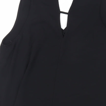 Womens UK Size 14 River Island Black Basic Tank