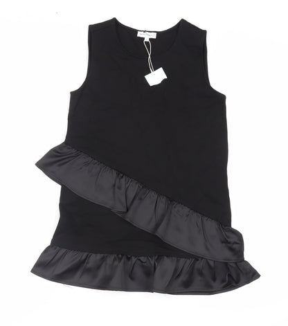 Womens UK Size 8 Warehouse Black Basic Tank