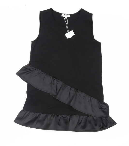 Womens UK Size 8 Warehouse Black Basic Tank