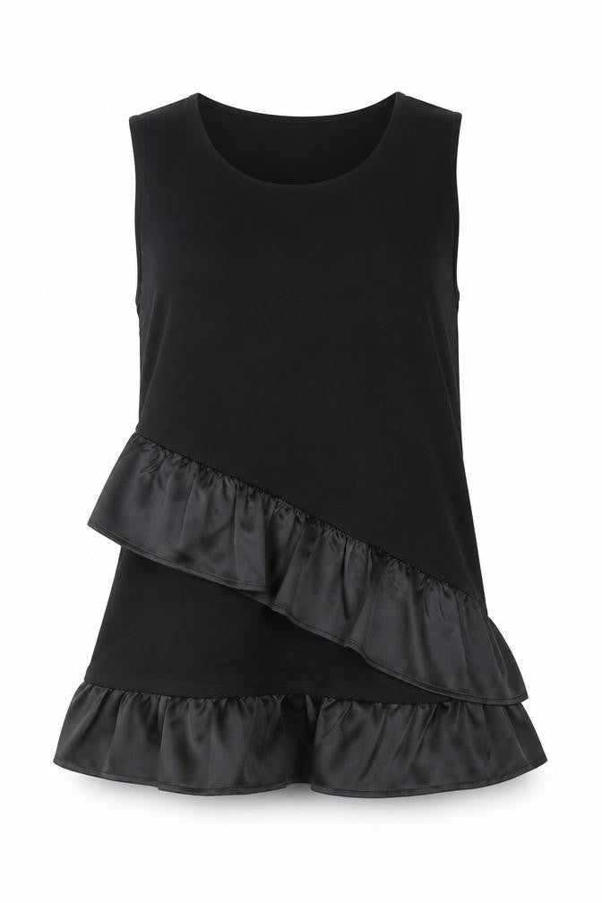 Womens UK Size 8 Warehouse Black Basic Tank