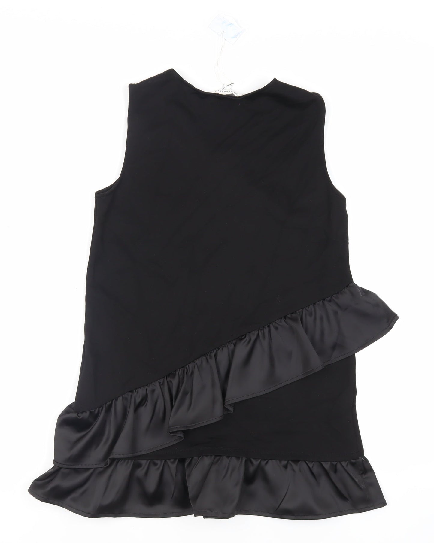 Womens UK Size 8 Warehouse Black Basic Tank