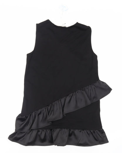 Womens UK Size 8 Warehouse Black Basic Tank