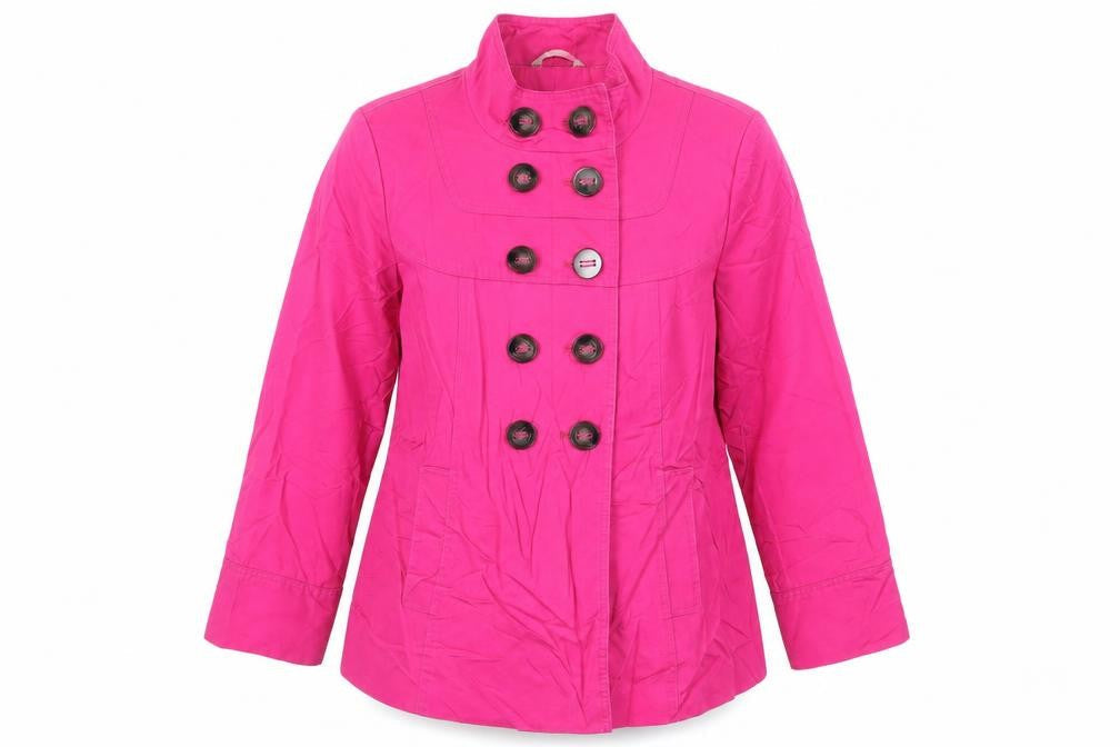 Marks & Spencer Womens Pink Jacket Size 14 Button