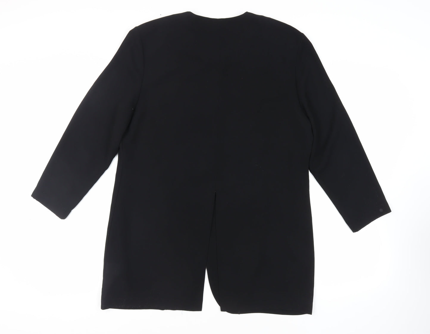 Womens UK Size 16 NEXT Black Tunic Button-Up
