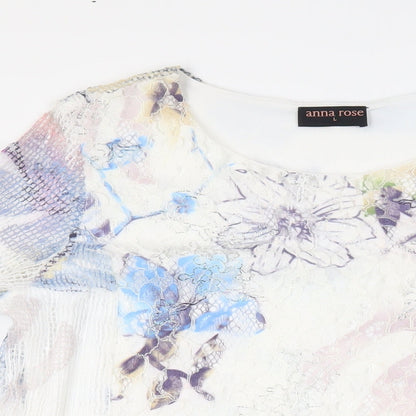 Womens UK Size L Anna Rose White Basic Blouse