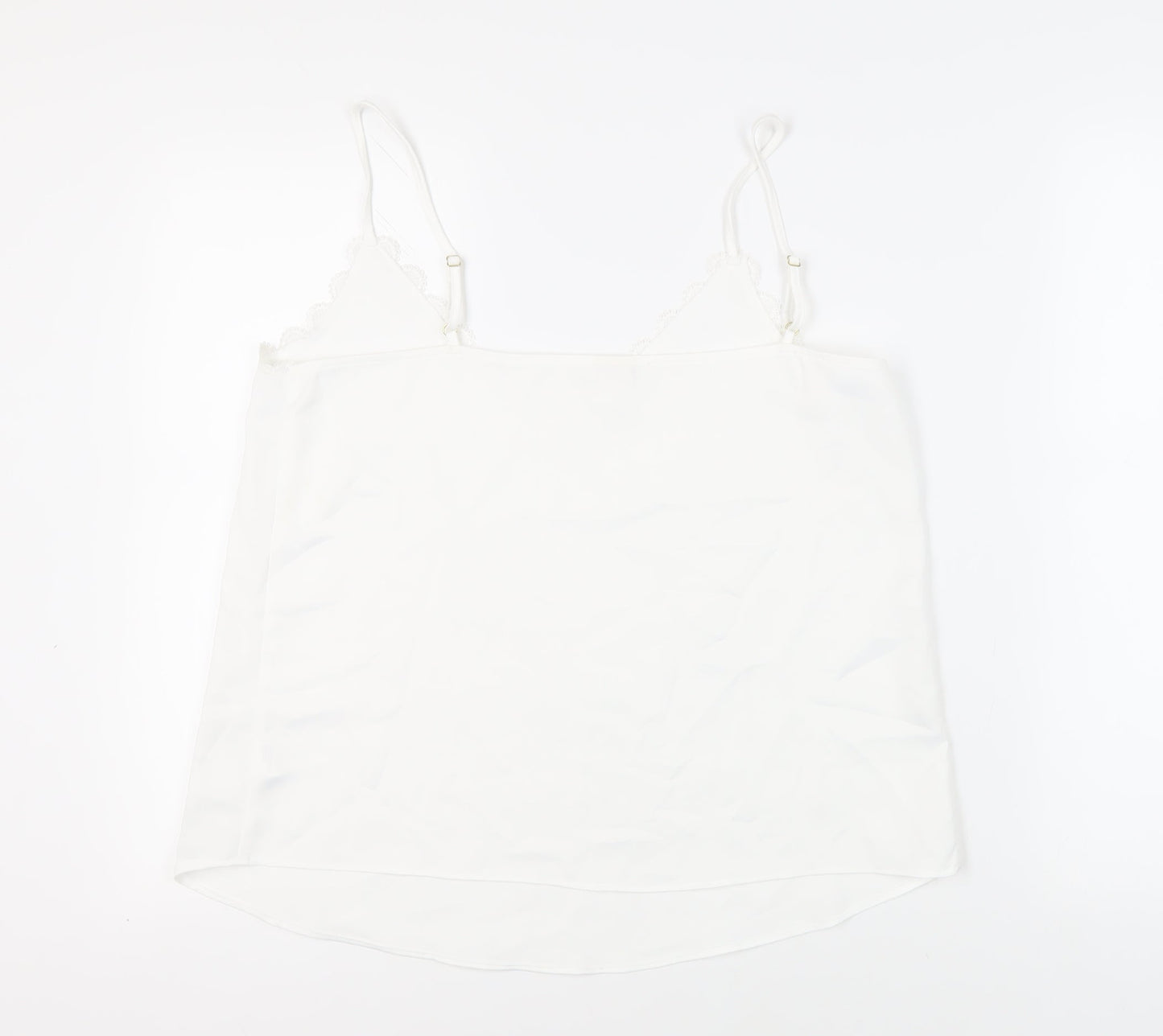 Womens UK Size 14 River Island White Camisole Tank