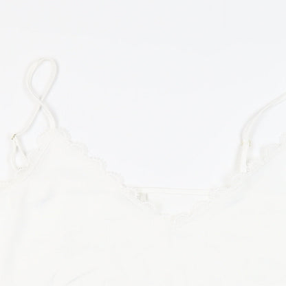 Womens UK Size 14 River Island White Camisole Tank