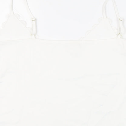 Womens UK Size 14 River Island White Camisole Tank