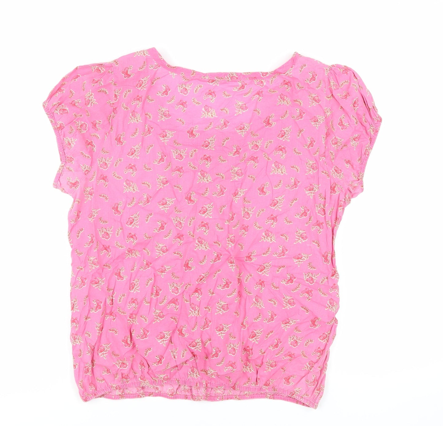 Womens UK Size 16 Marks and Spencer Pink Basic Blouse