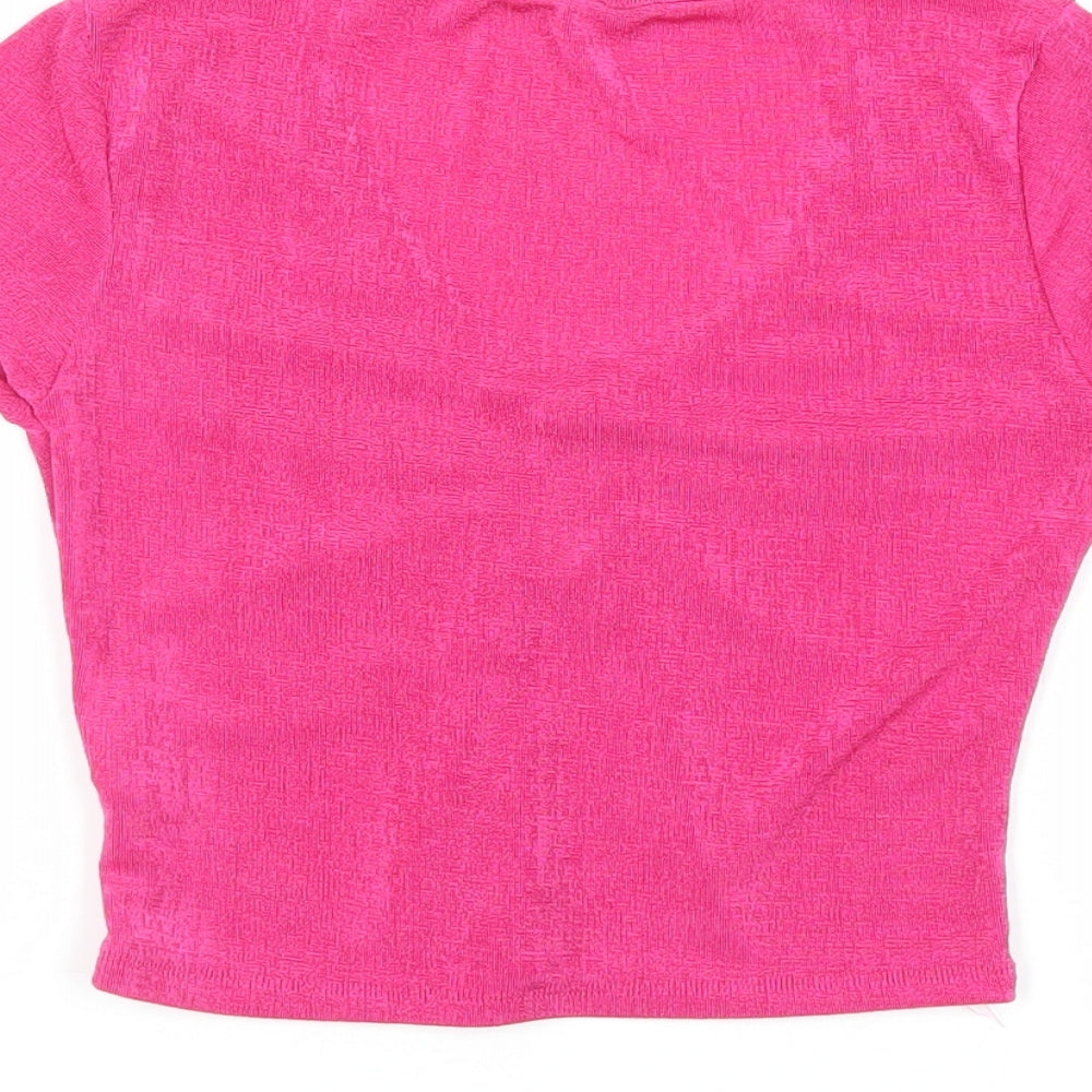 Womens UK Size 6 AsYou Pink Cropped Blouse