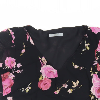 Womens UK Size 14 Marks and Spencer Black Basic Blouse