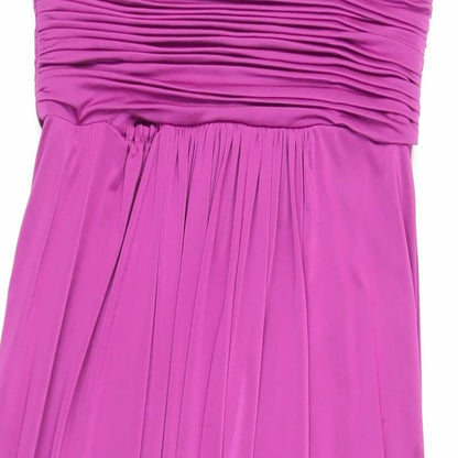 John Lewis Womens Purple Polyester Ball Gown Size 12 V-Neck Zip