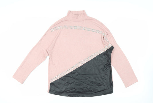 Womens UK Size S Select Pink Pullover Jumper