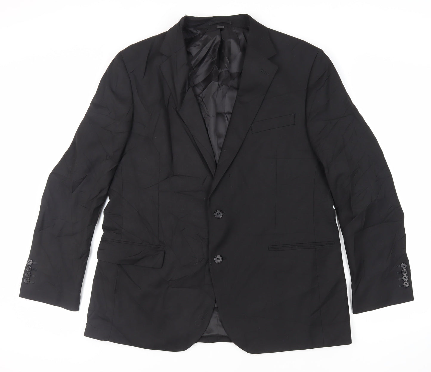 Mens UK Size 44 Marks and Spencer Regular Black Suit Jacket