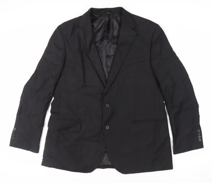 Mens UK Size 44 Marks and Spencer Regular Black Suit Jacket