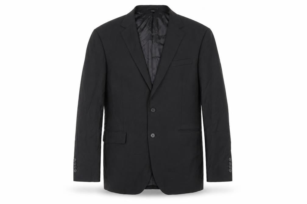Marks & Spencer Mens Black Polyester Jacket Suit Jacket Size 44 Regular