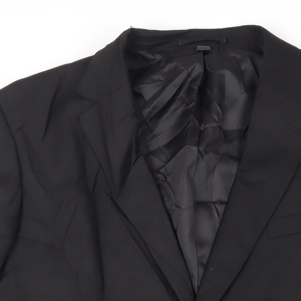 Mens UK Size 44 Marks and Spencer Regular Black Suit Jacket