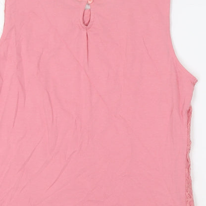 Womens UK Size 16 Dorothy Perkins Pink Basic Tank
