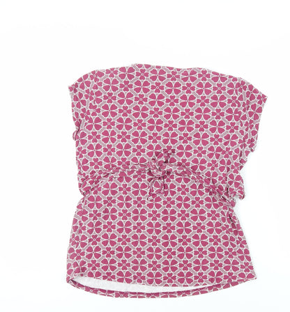 Womens UK Size S JoJo Maman Bébé Purple Basic T-Shirt