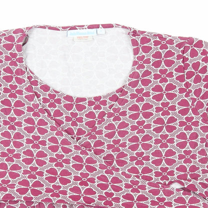 Womens UK Size S JoJo Maman Bébé Purple Basic T-Shirt