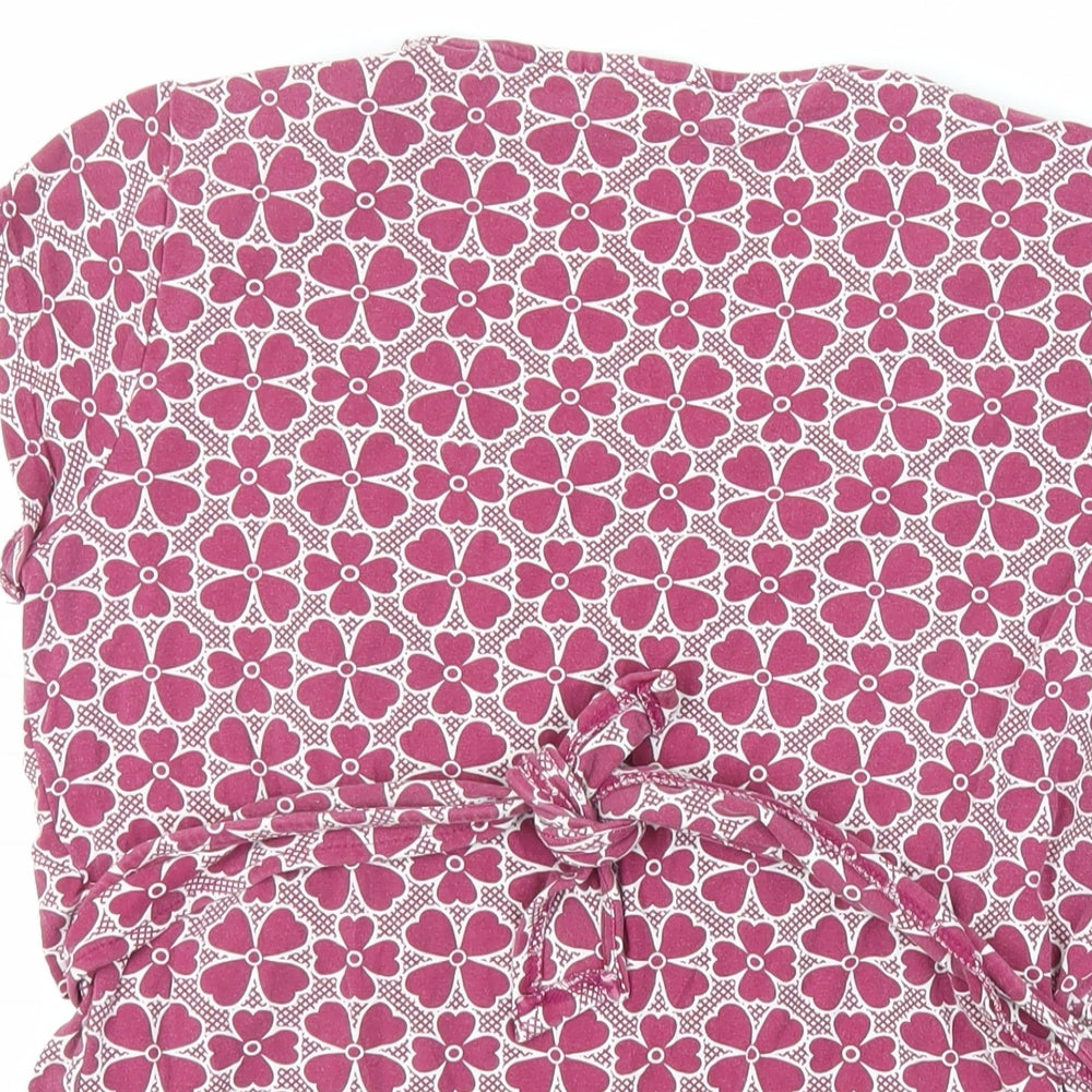 Womens UK Size S JoJo Maman Bébé Purple Basic T-Shirt