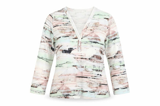 Womens UK Size 12 Artigiano Multicoloured Basic T-Shirt